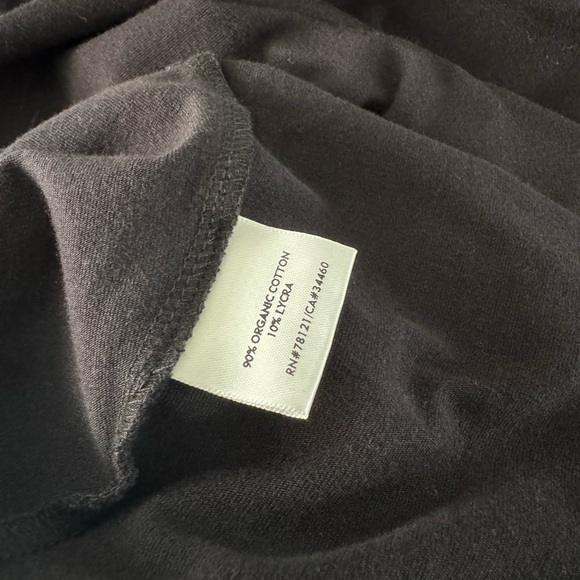 Eileen Fisher organic cotton jersey shirt dress black medium M - Picture 8 of 8